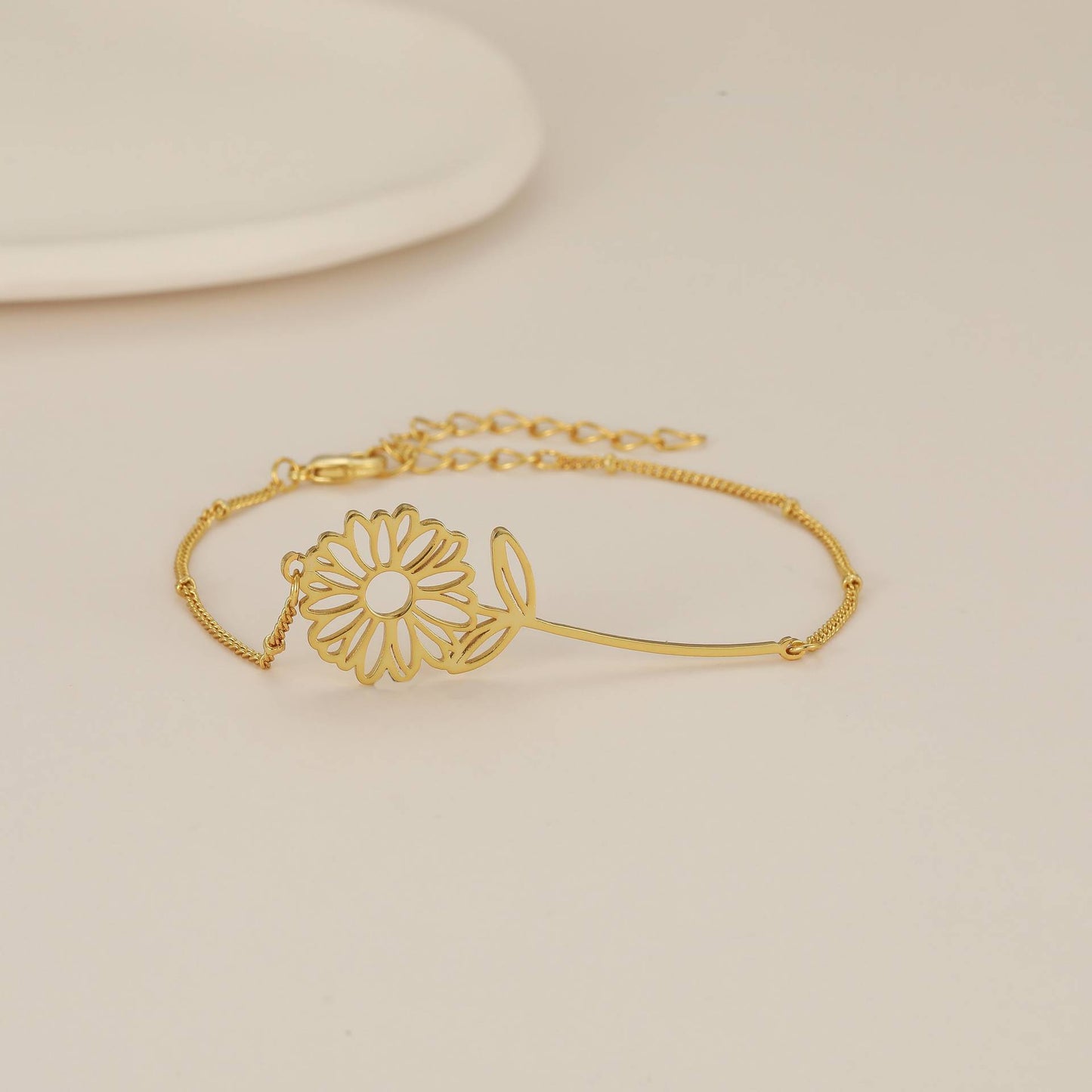 Titanium Steel Artistic Flower Pendant Birth Flower