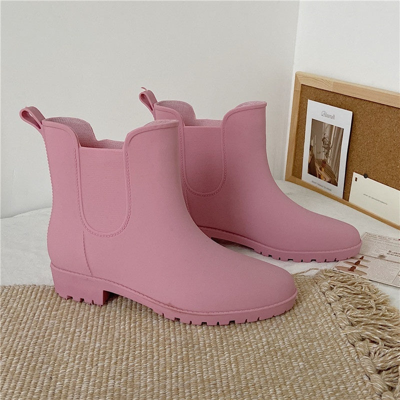Women's Fashion Non-slip Short Casual Ding Rain Boots