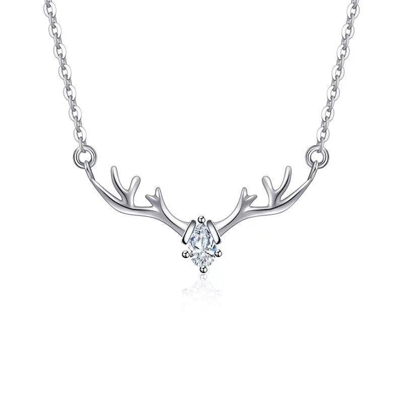 Women's Korean Version Simple Deer Pendant Necklace