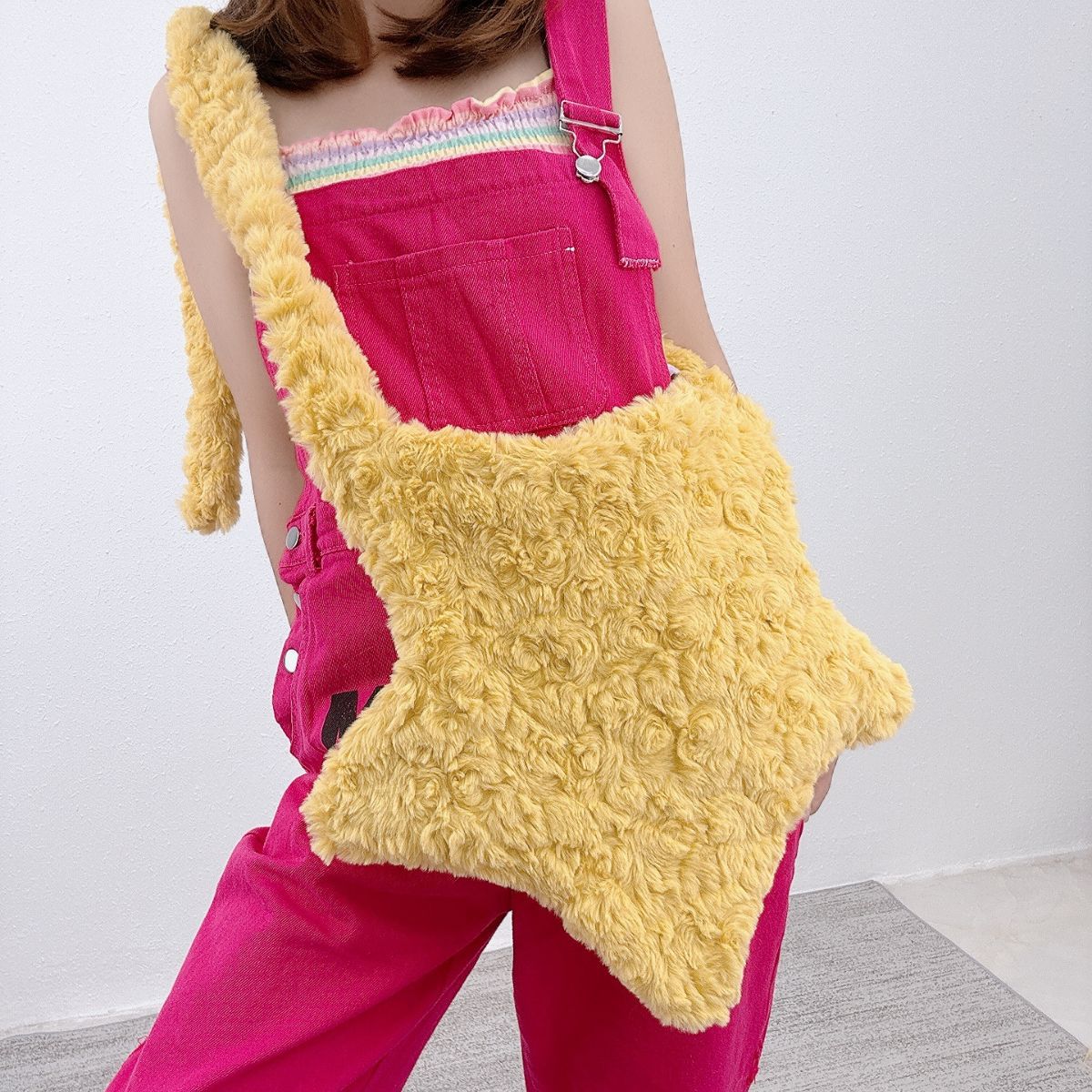 XINGX Solid Color Plush European And American Fashion Crossbody XINGX Bags