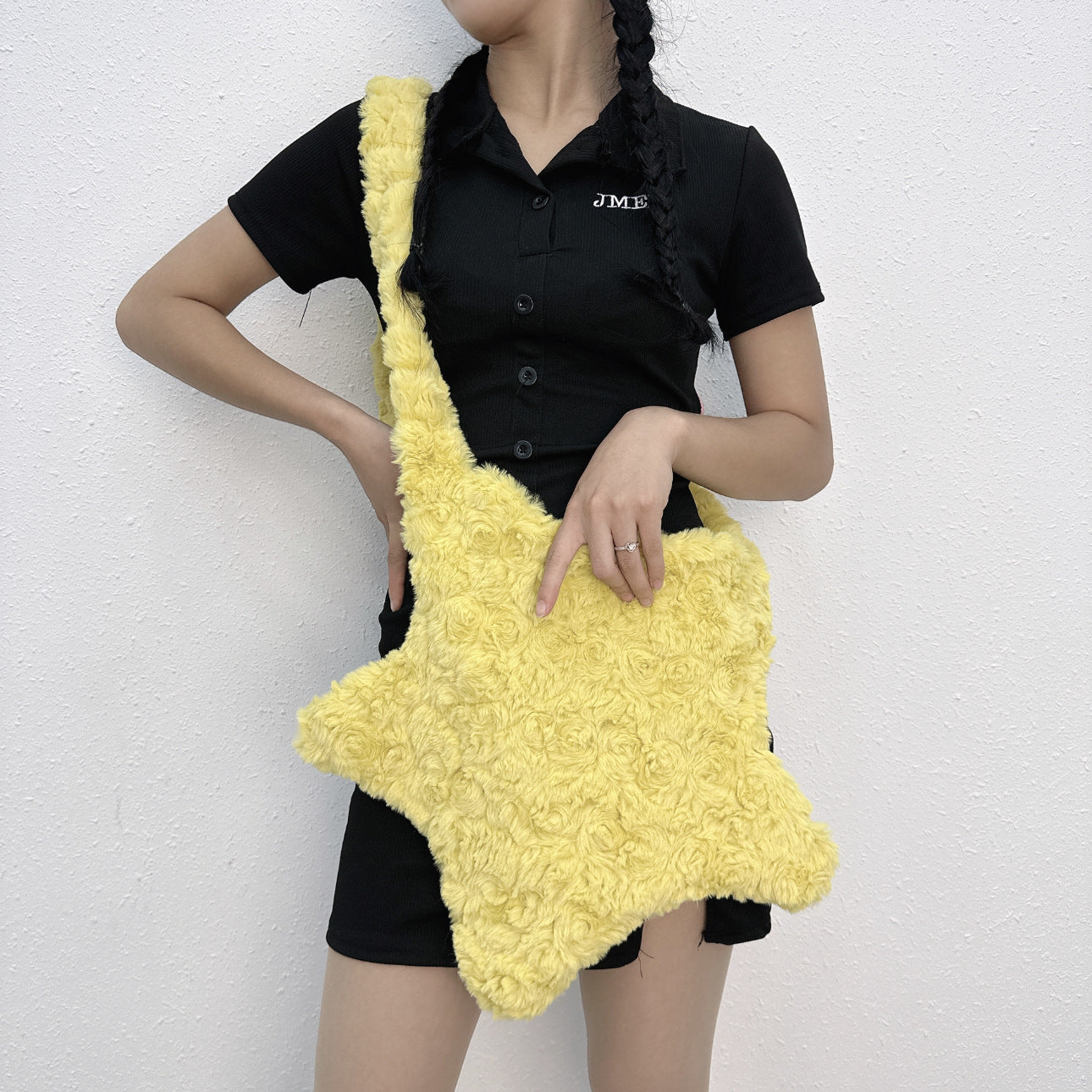 XINGX Solid Color Plush European And American Fashion Crossbody XINGX Bags