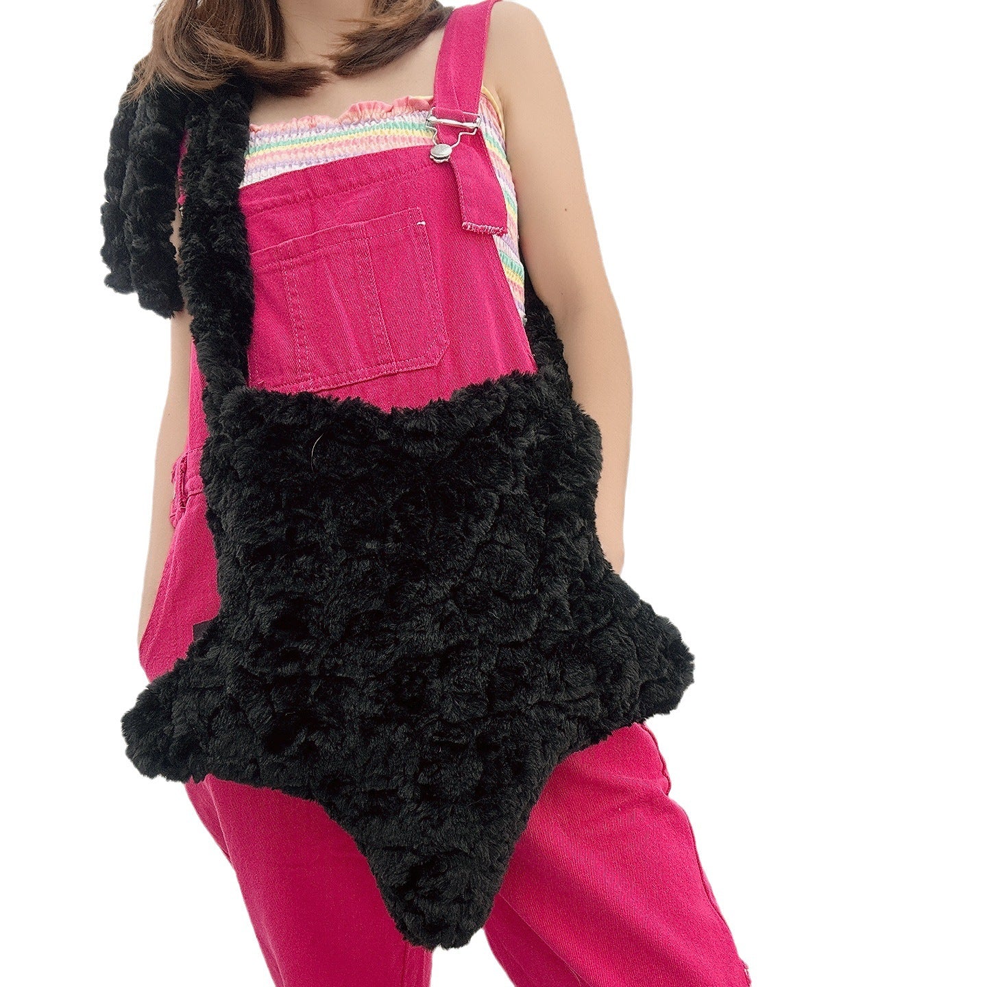 XINGX Solid Color Plush European And American Fashion Crossbody XINGX Bags