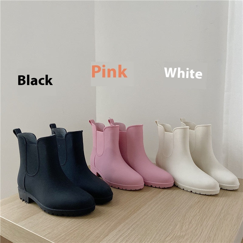 Women's Fashion Non-slip Short Casual Ding Rain Boots