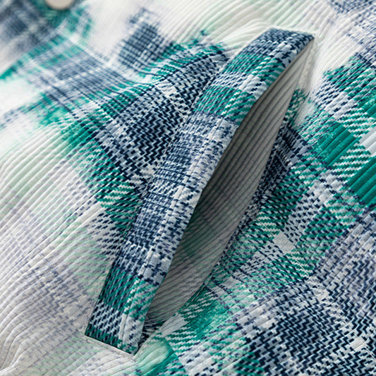 Winter New Retro Plaid Loose Cotton Coat Coat