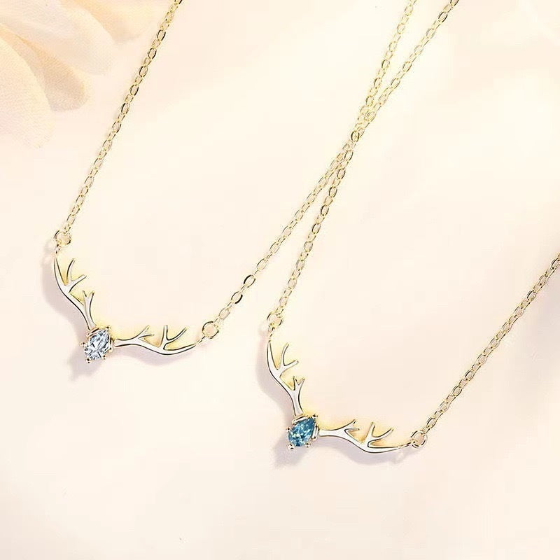 Women's Korean Version Simple Deer Pendant Necklace