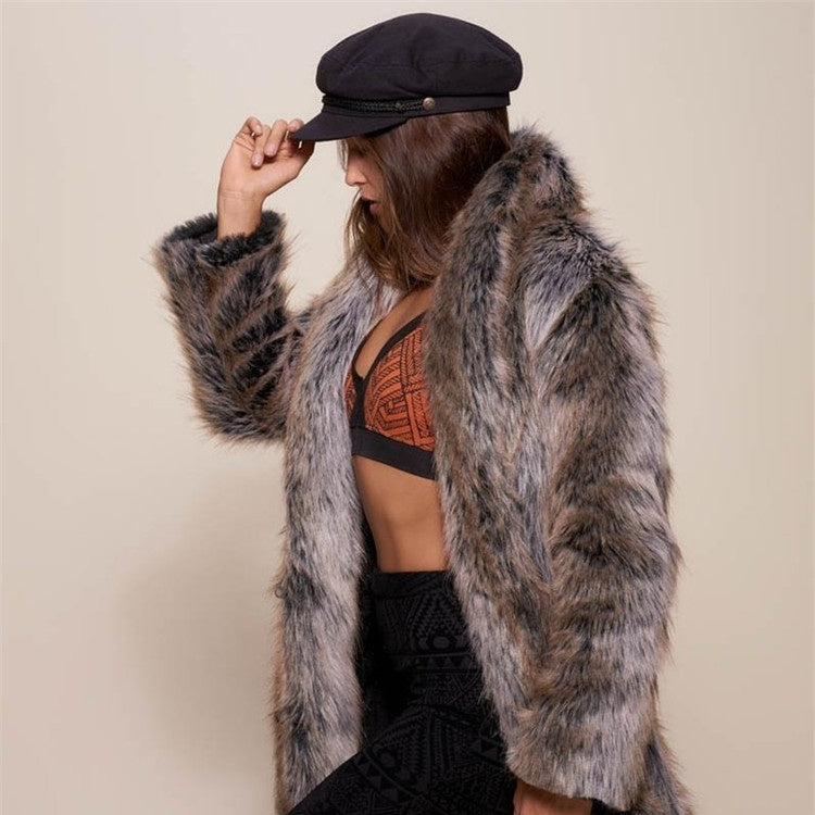 Warm Imitation Fur Coat Women's Fashion