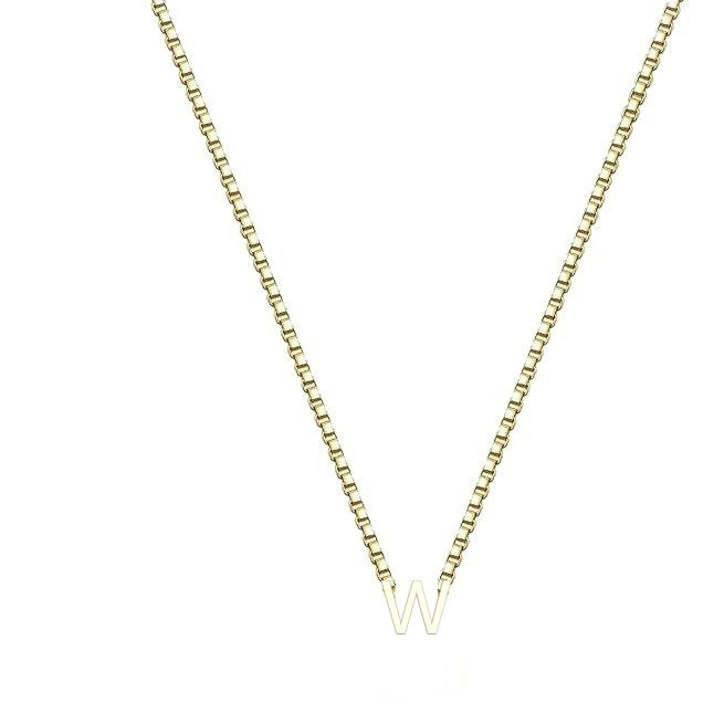 Stainless Steel A- Z Pendant Necklace 26 Letter Necklace Elegant Graceful